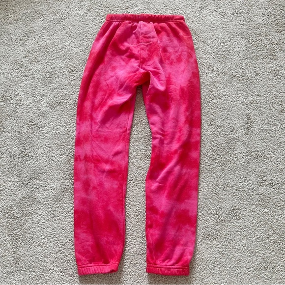 Aviator Nation Tie Dye Sweatpants Crystal Red Limited Edition Womens Sz S - Picture 5 of 6